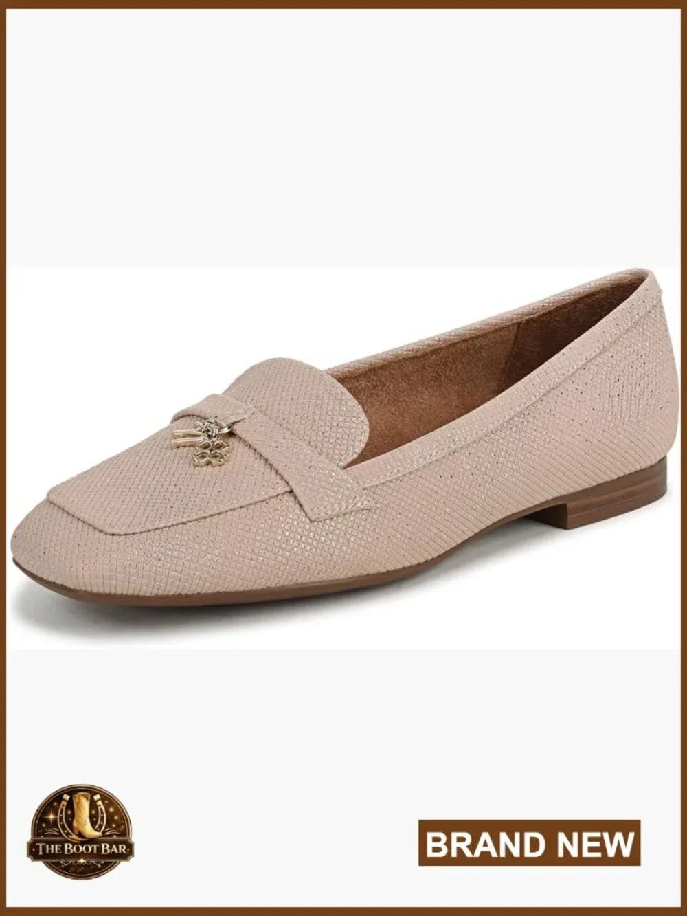 Women's Square Toe Croc Embossed Loafers, Contour Plus Cushioning